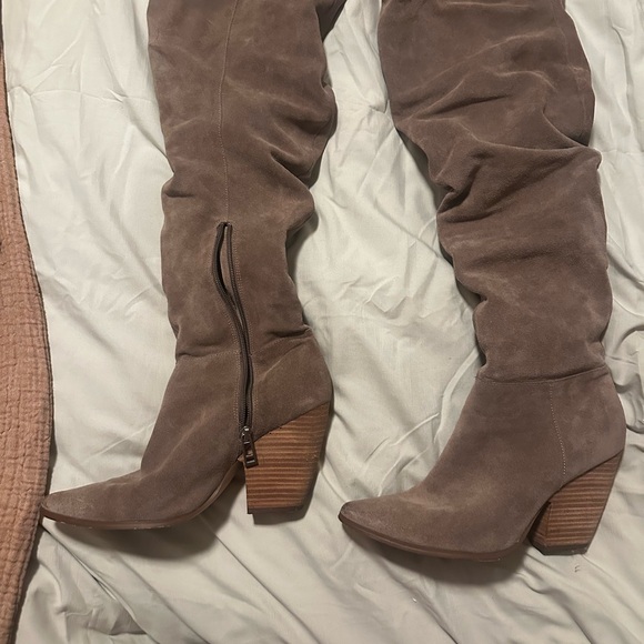 Charles By Charles David Shoes - Charles By Charles David Taupe Over the Knee Boots